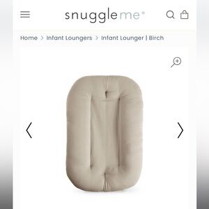 Snuggle Me Organic infant lounger birch tan